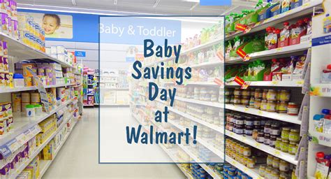 Baby Savings Day At Walmart Tomorrow Couponing 101