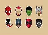Marvel Heroes Icons by Max Lazor on Dribbble