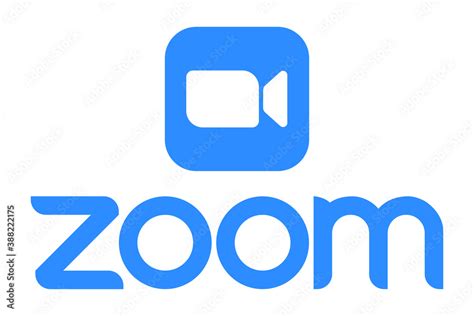 Zoom Logo And Inscription On A White Background Zoom Icon Vector De