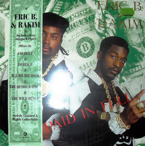 Eric B And Rakim Paid In Full 1987 Vinyl Discogs