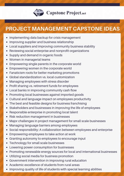 Examples Of College Capstone Papers How To Write A Capstone Project
