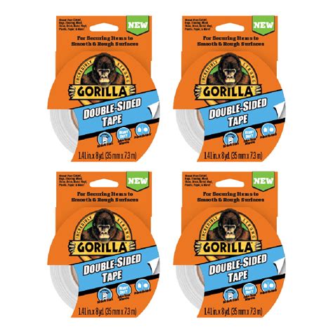 Gorilla Double Sided Tape Duct Tape Heavy Duty Extra Thick Indoor