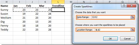 Location range is the cell address where you want to add the sparkline. How to insert Sparkline in Excel?