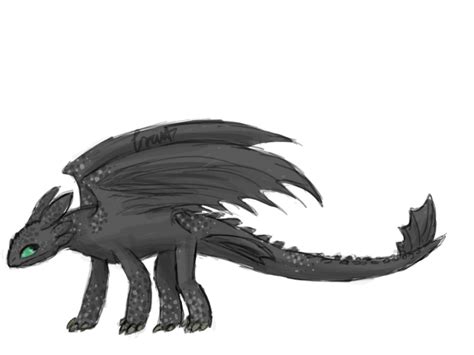 Toothless The Night Fury By Draggems On Deviantart