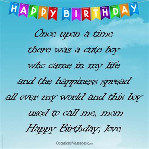 25 best birthday quotes for son. https://www.occasionsmessages.com/birthday/birthday-wishes ...