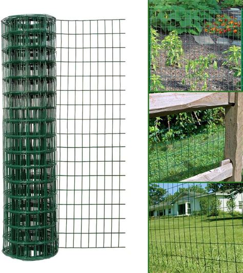 10m X 09m Green Pvc Coated Garden Fence Hardware Heaven