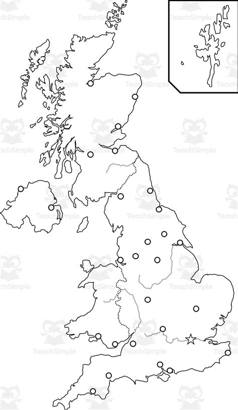 United Kingdom Map Resources By Teach Simple