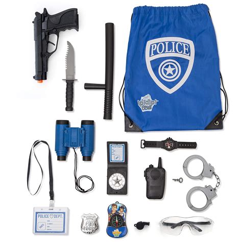 Buy Role Play Kit 15 Piece Cop Toy Set Badge Handcuffs Binoculars