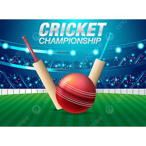 Cricket Pitch Vector Hd Images Illustration Of Stadium Of Cricket With