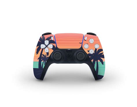 Sunset Beach Ps5 Controller Skin Stickybunny