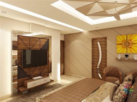 Luxurious Bedroom With Minimal Design Details Lcd Panel Design Lcd