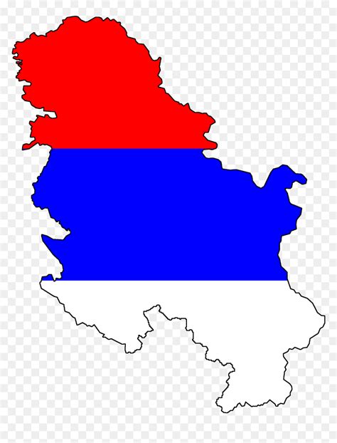 Serbia Without Kosovo Serbia And Montenegro Flag Map HD Png Download Vhv