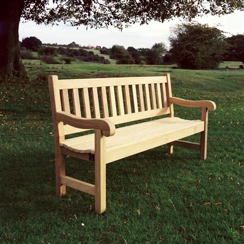 Mendip 4ft Wooden Memorial Bench And Memorial Seat Made In Yorkshire