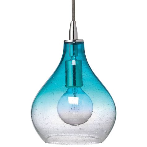 2024 popular aqua glass pendant lights