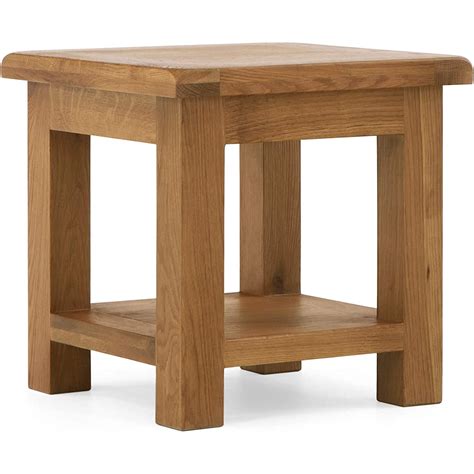 Roselandfurniture Zelah Oak Lamp Table Solid Wooden Side End Table