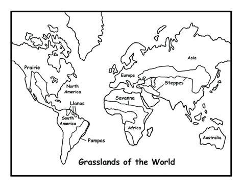 Printable World Map Coloring Page At Free Printable