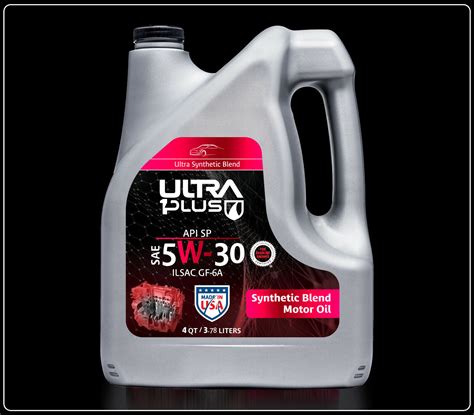 Ultra1plus Sae 5w 30 Synthetic Blend Api Sn Ilsac Gf 5 Gallon 4 Qt