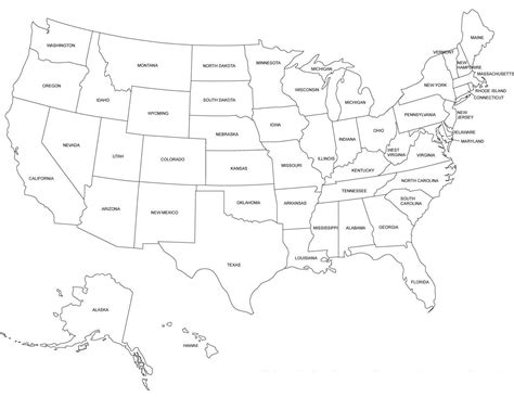 mapa de estados unidos en espanol en blanco y negro colorea tus dibujos mapa de estados