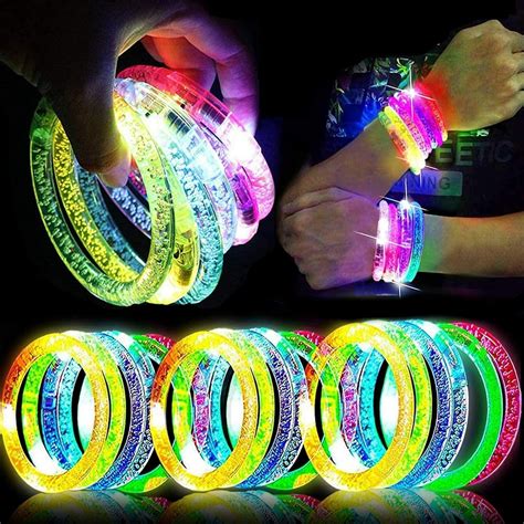 20 Pack Glow Sticks Bracelet Party Supplies Glow In The Dark Led Bracelet Light Up Toys Neon
