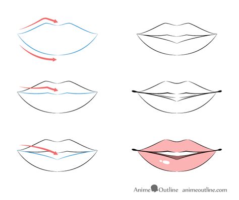 How To Draw Lips Anime Girl Howto Techno