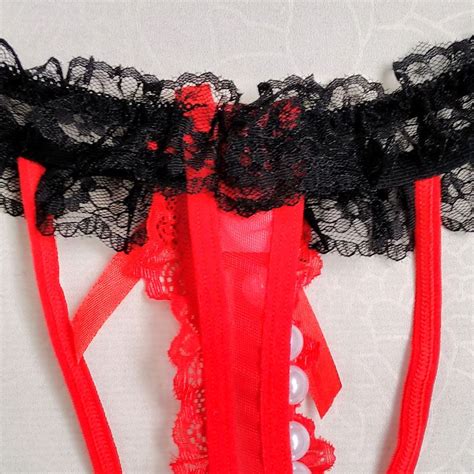 2021 Sissy Open Crotch Lace Panties Thong G Strings Mens Sexy Lingerie