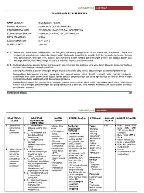 Download silabus full mapel smp kelas 7 semester 1 dan 2 kurikulum 2013. Download Silabus Fisika Smk Kelas X K13 - Silabus Rpp