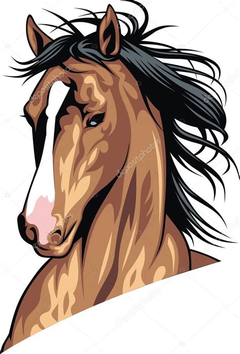 Head Of Brown Horse — Stock Vector © Pepeemilio2 70236859