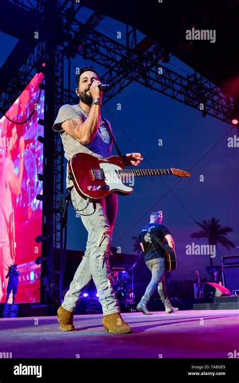 indio california april 28 2019 old dominion on stage performing to an energetic crowd on day