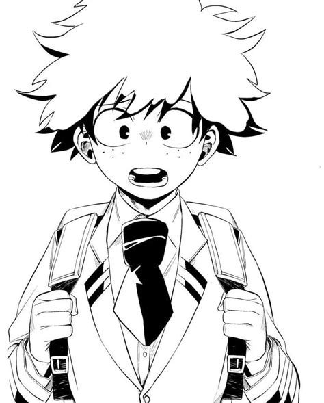 Dibujos De Deku Impresionante Para Colorear Para Colorear Pintar Pdmrea