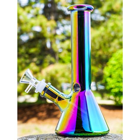 8 Iridescent Color Change Beaker Bong Rainbow Bongs And Water Pipes