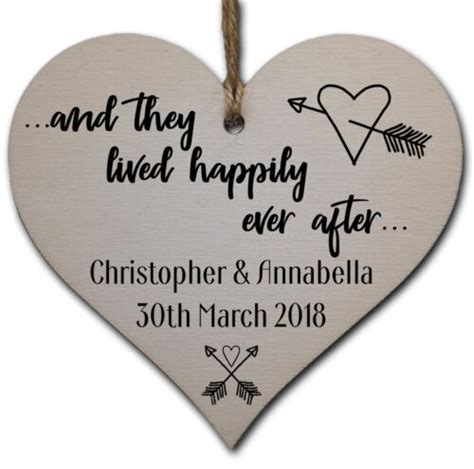 Personalised Handmade Wooden Hanging Heart Plaque T To Congratulate