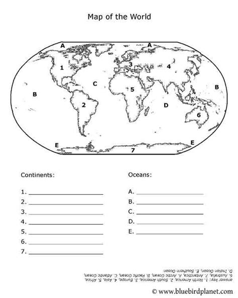 Geography worksheets teach kids about maps, location, and history. Free printables for kids | Geography worksheets, Continents and oceans, Social studies worksheets