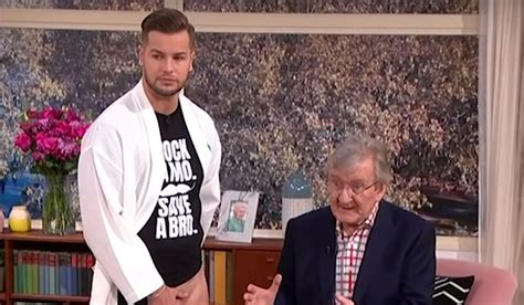 Such an exam is a way that men can look for signs of cancer of the testicles. Some Guy Got His Balls Massaged on British TV | The Blemish