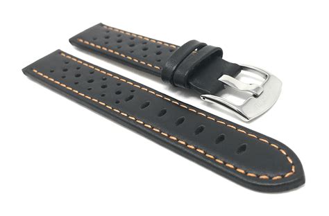 Bandini Watch Band Leather Gt Rally Strap 14 Colors 18mm 24mm Extra