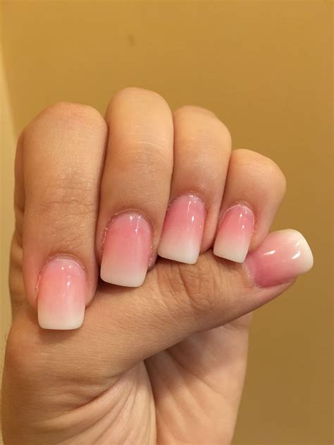 Get The Perfect Pink And White Ombre Nails With Glitter The Fshn