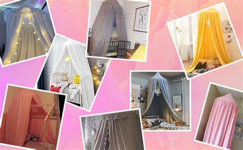 Hommi Lovvi Bed Canopy For Girls Dreamy Frills Ceiling