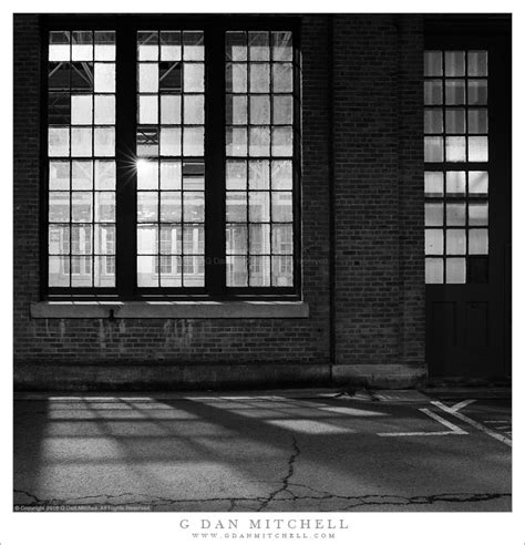 G Dan Mitchell Photograph Windows Brick Building Night G Dan