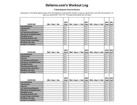 Free + easy to edit + professional + lots backgrounds. Bodybuilding Com S Workout Log (Excel) | Lsf