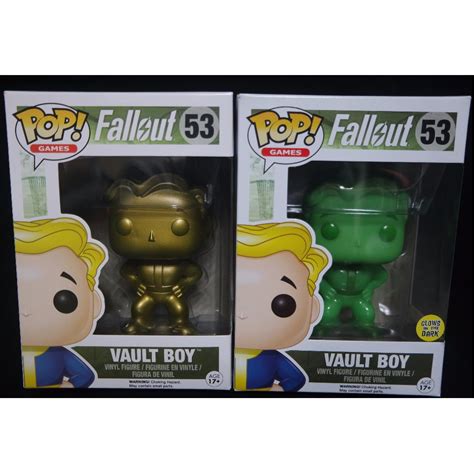 Sale Fallout Vault Boy Golden And Glow In The Dark Funko Pop Hobbies