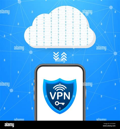 Secure Vpn Connection Concept Virtual Private Network Connectivity