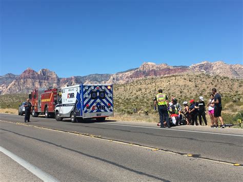Bicyclist Struck By Motorized Vehicle Driver Along Nevada State Route