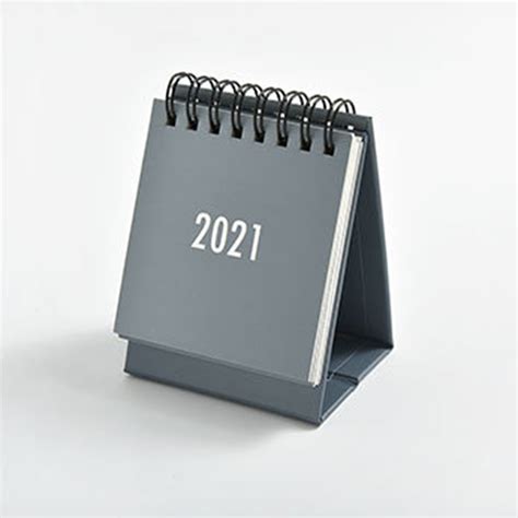 2020 2021 Desk Calendar Desktop Standing Flip Monthly Calender Mini
