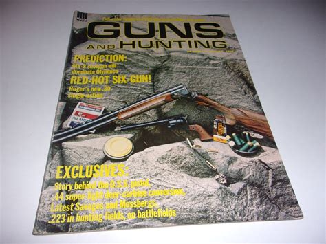 Vintage Guns And Hunting Magazine August 1968 Early M 16s Etsy