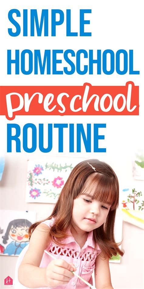 Simple Homeschool Preschool Routine Take A Look At How To Do Preschool