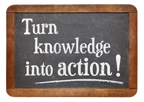 Turn Knowledge Into Action Stock Photo Image 44279476
