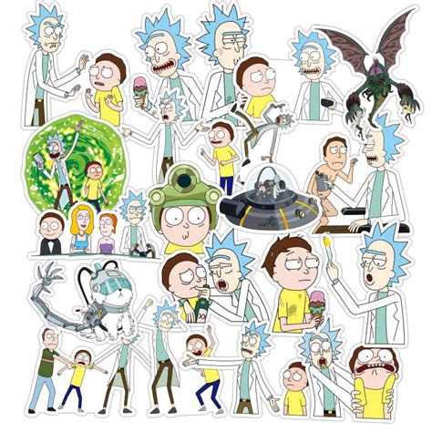 Buy 100pcsset No Repeat Drama Rick And Morty Stickers