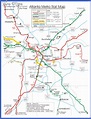 Atlanta Metro Map - Map - Travel - Holiday - Vacations