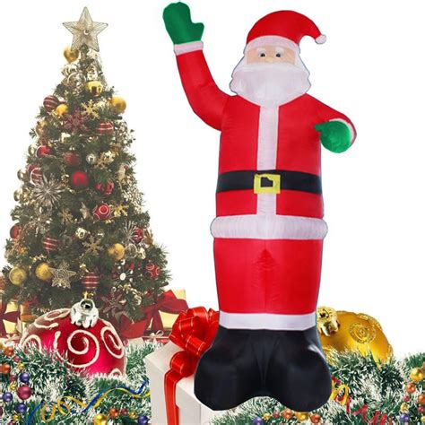 Christmas Party Home 12m Inflatable Santa Claus Air Blowing Up Costume