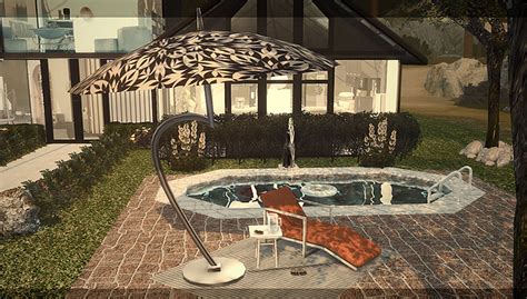 Blooming Rosy Archive — Ts4 Outdoor Umbrellas Retexture By Daeron This