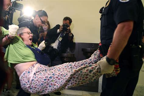 No Cuts To Medicaid Protesters In Wheelchairs Arrested After Release Of Health Care Bill Vox